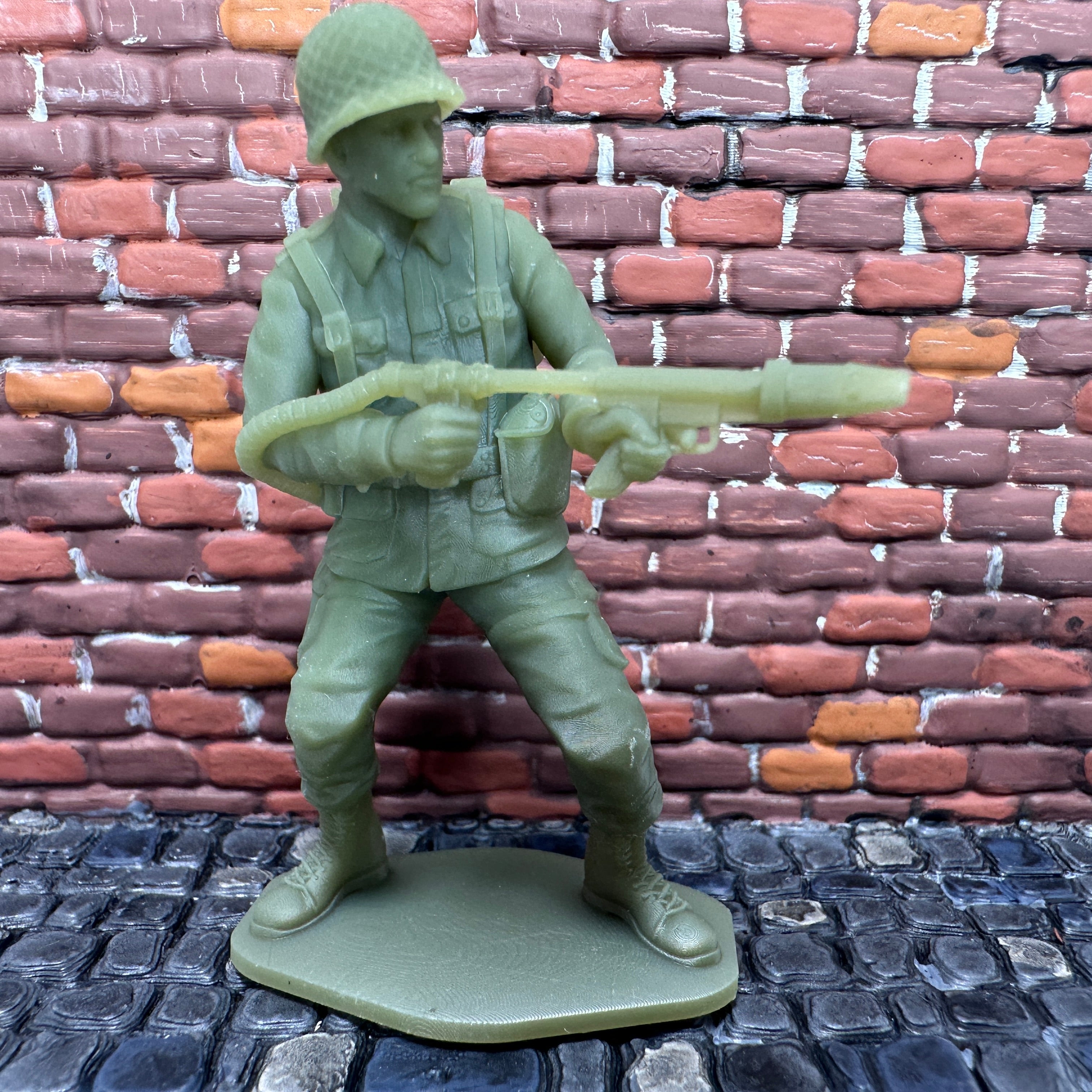 American Soldier with Flame Thrower