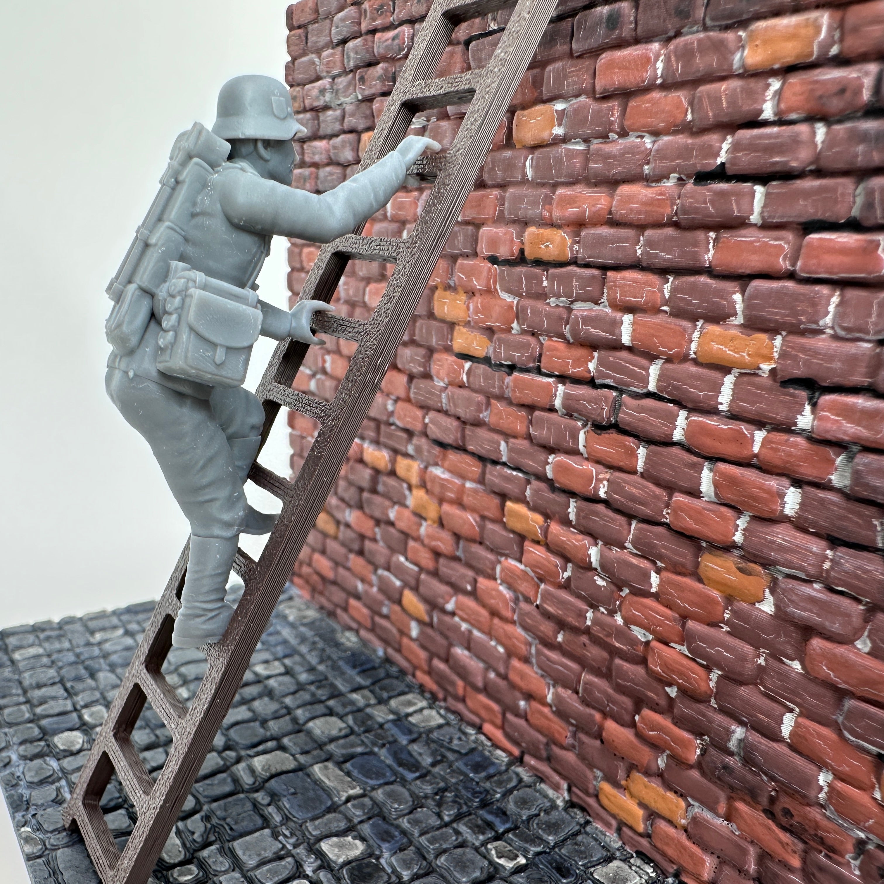 WW2 German Sapper Climbing Ladder