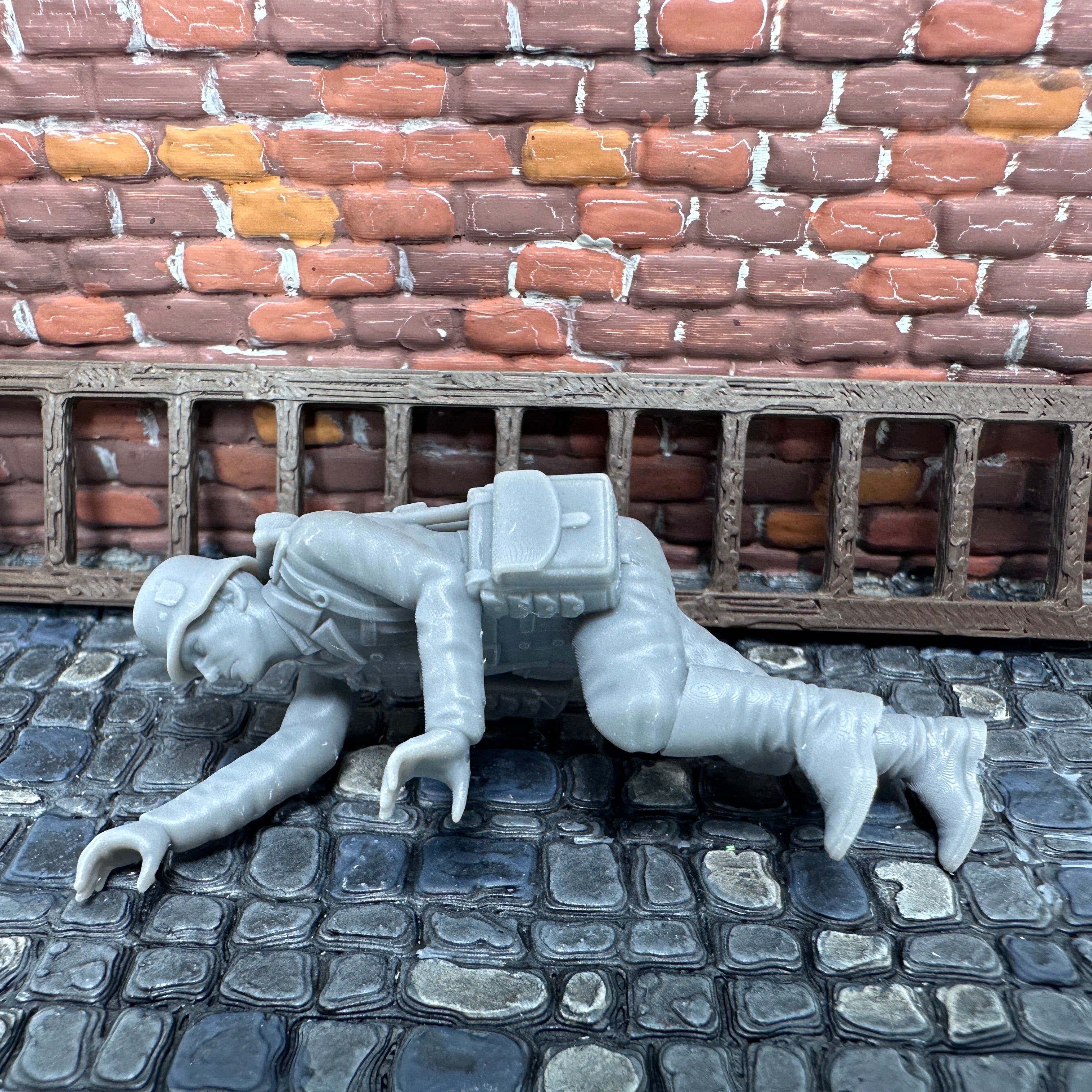 WW2 German Sapper Climbing Ladder