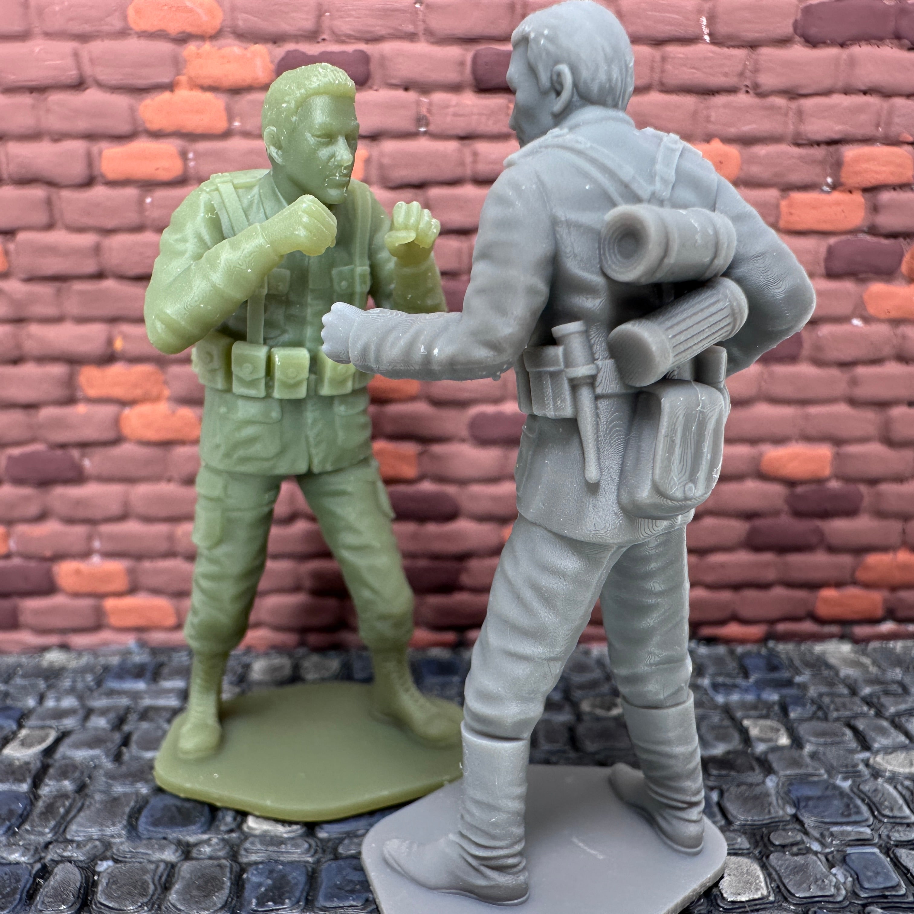 WW2 American vs German Hand Combat Set #2 Toy Soldier 1/32 Scale
