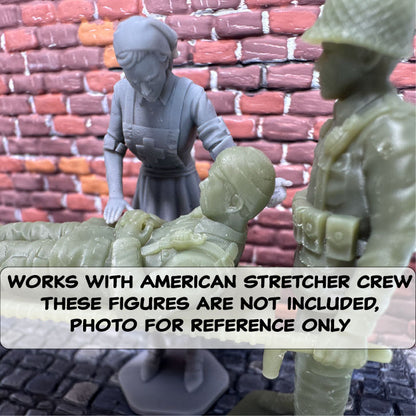 WW2 Allies Nurse Helping Wounded