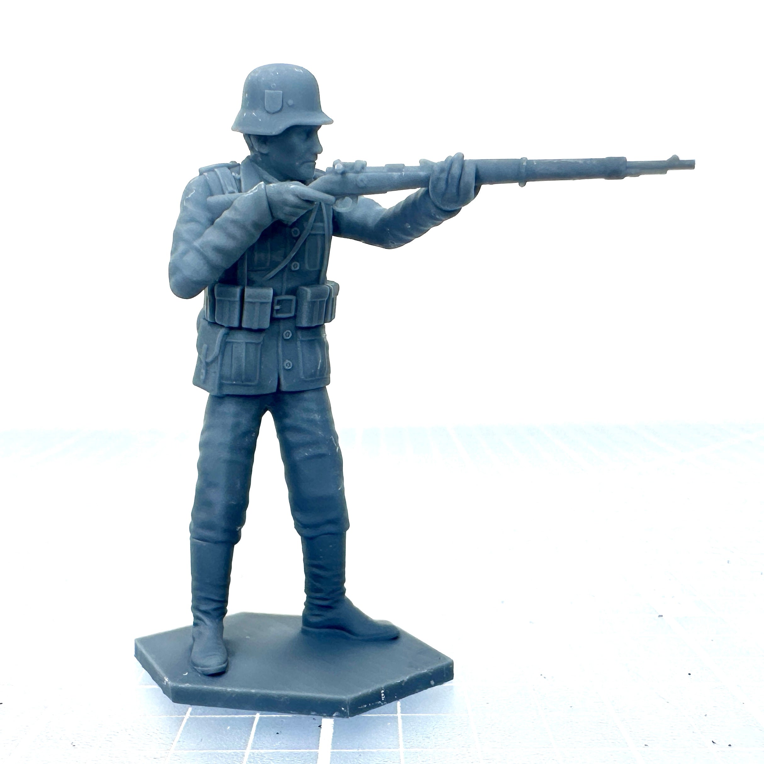 WW2 German Soldier Firing Rifle