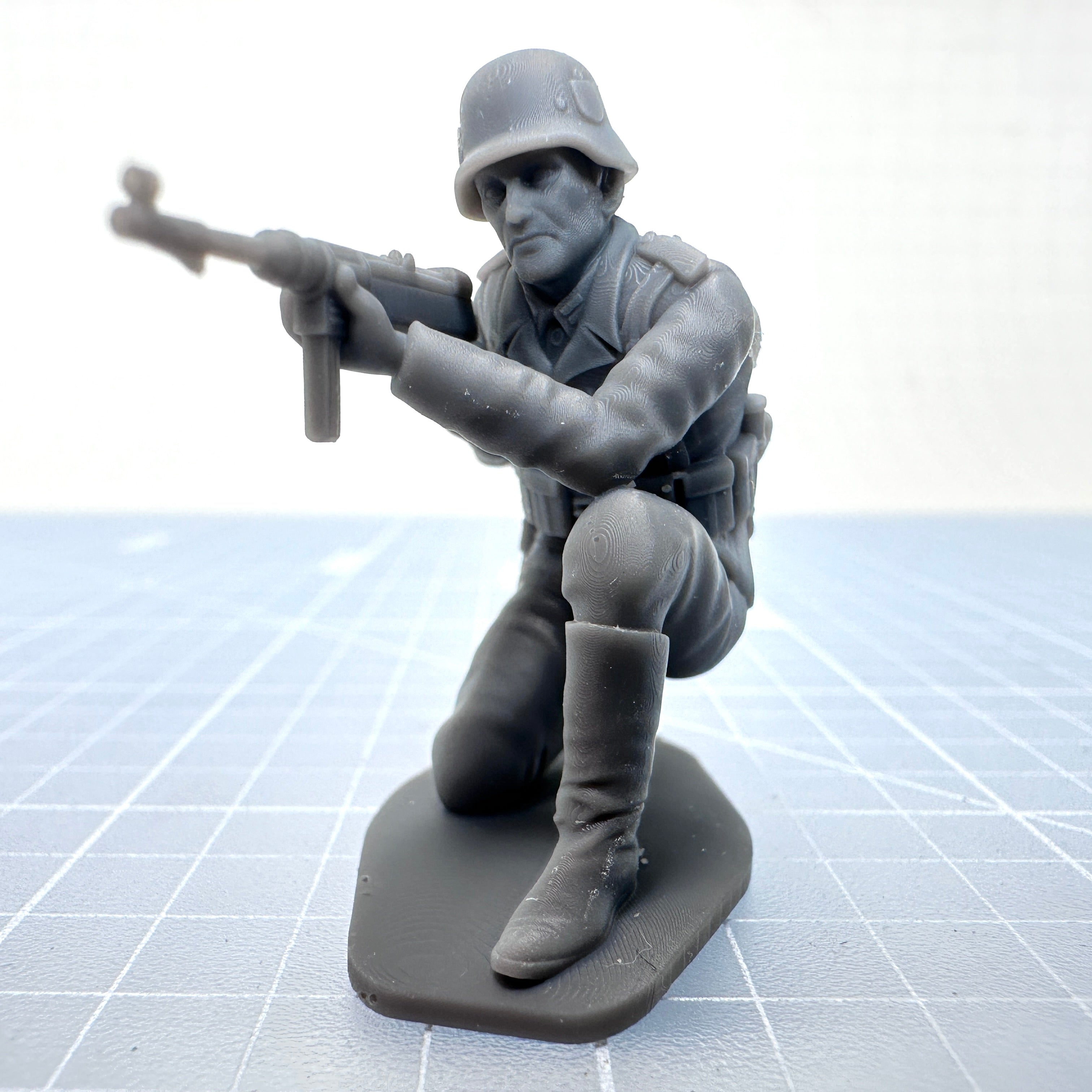 WW2 German Kneeling Shooting