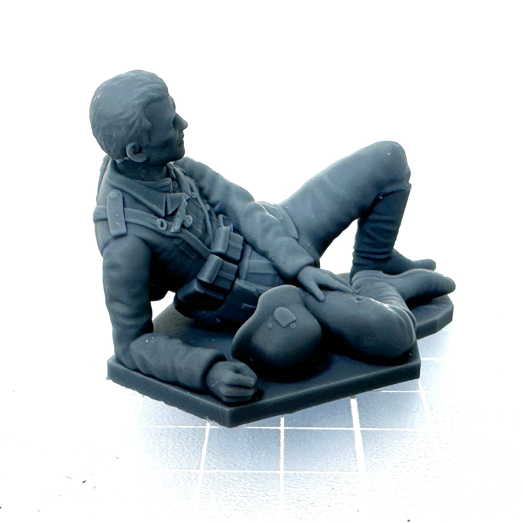 Wounded WW2 German Soldier