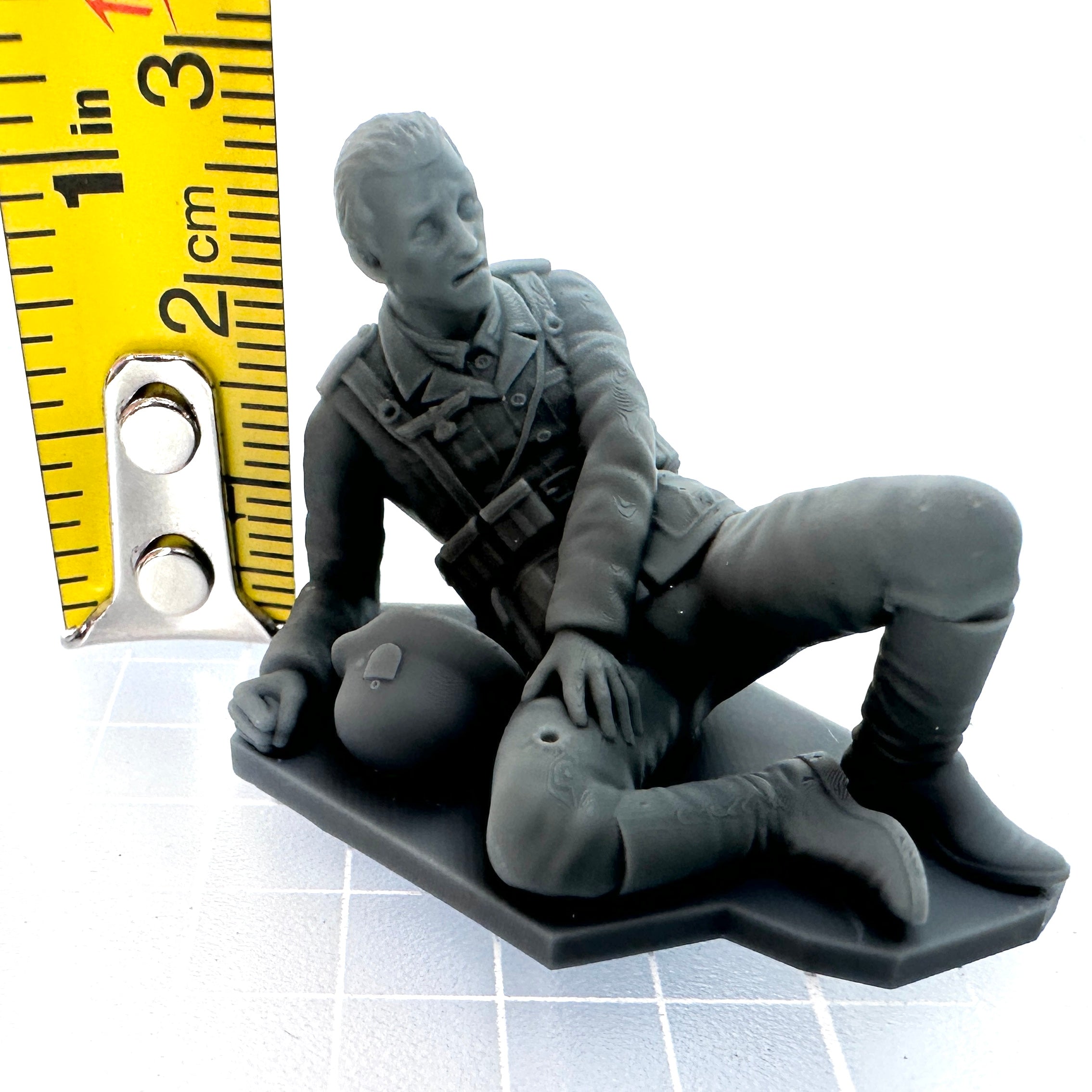 Wounded WW2 German Soldier