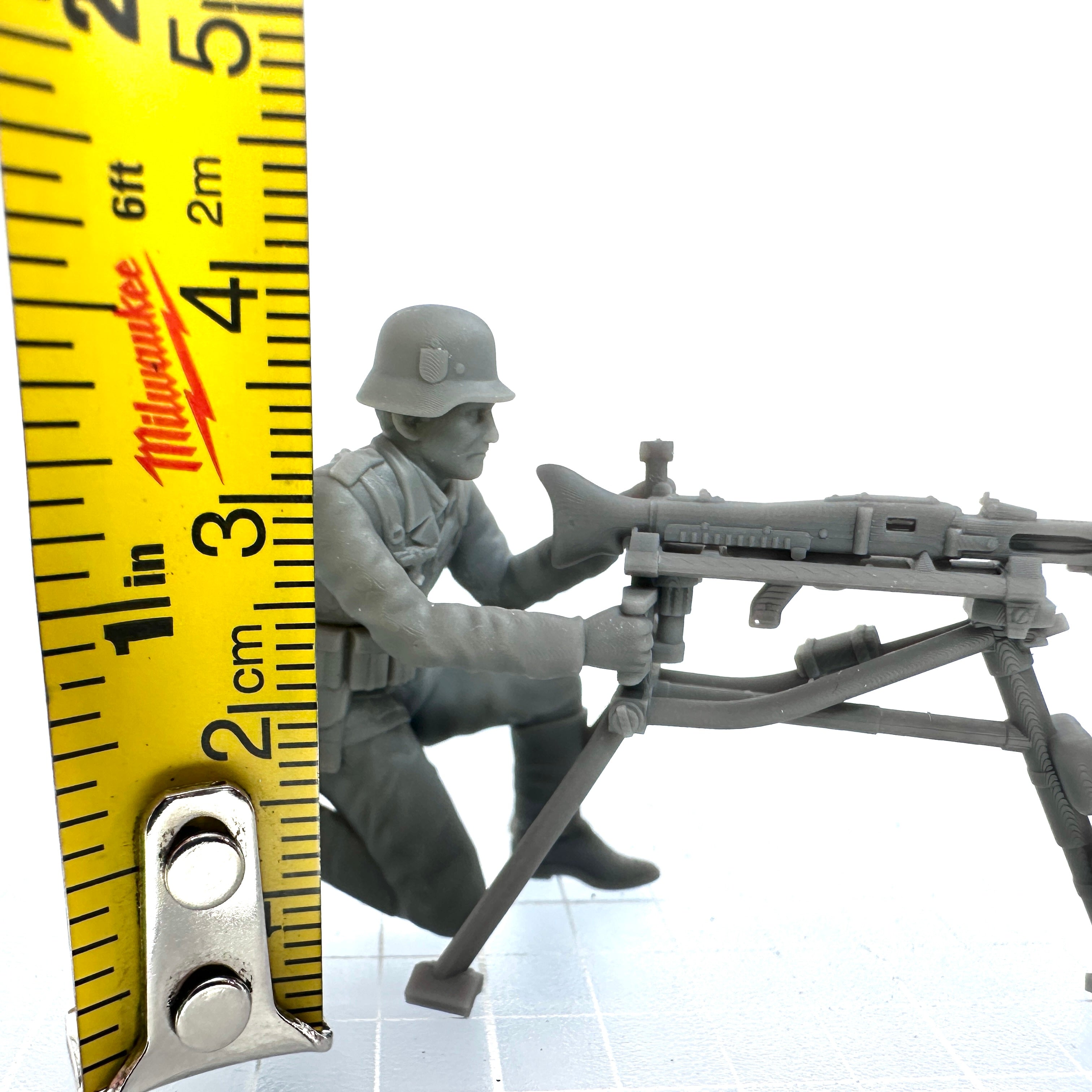 German Kneeling behind MG42