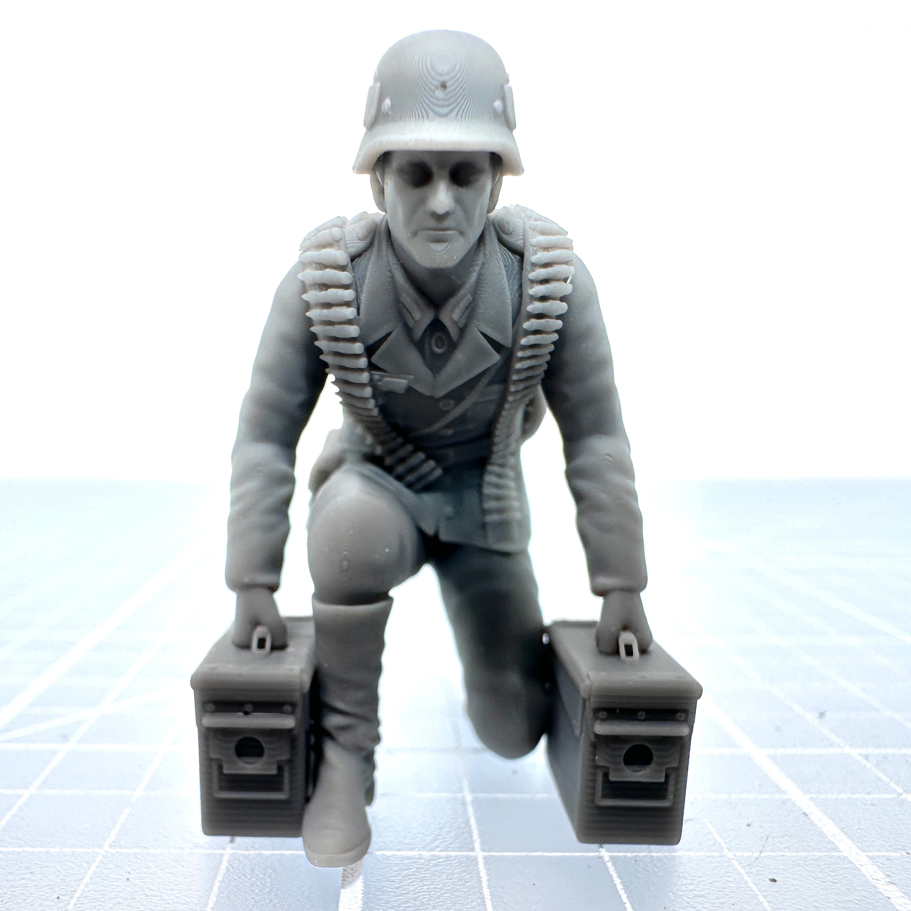 German Ammo Carrier Kneeling