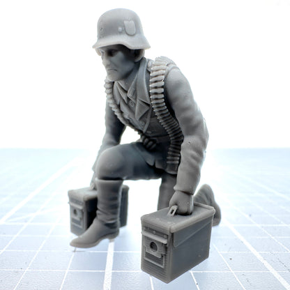 German Ammo Carrier Kneeling