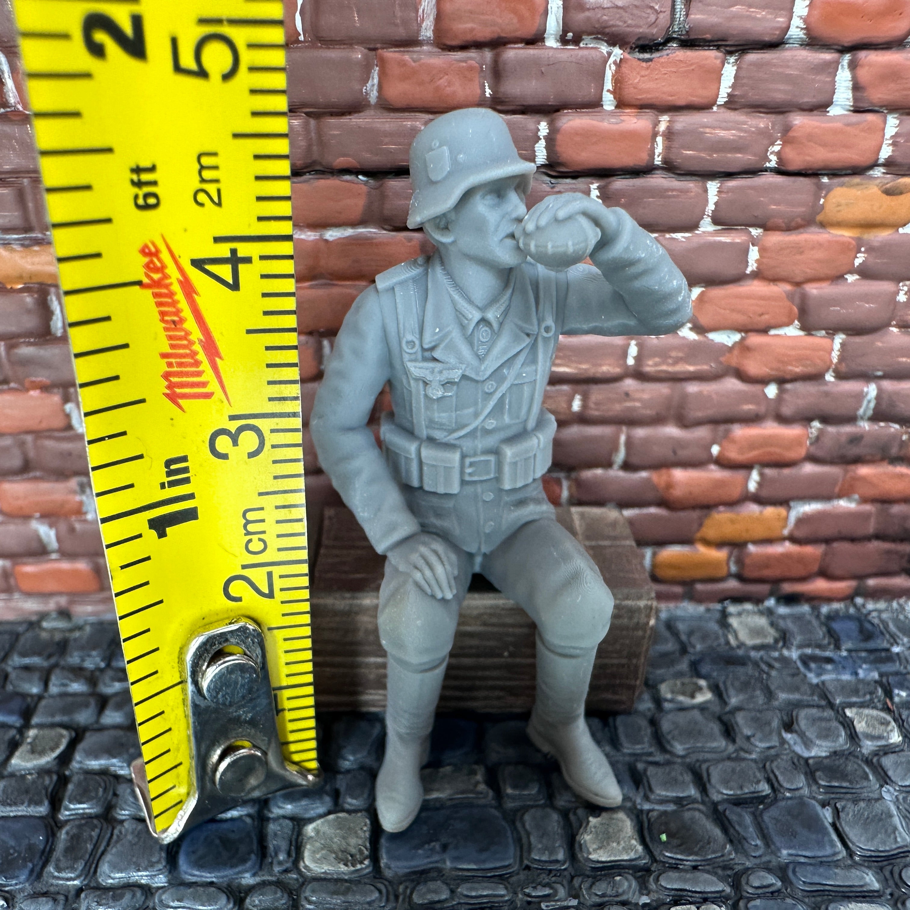 WW2 German Sitting Drinking