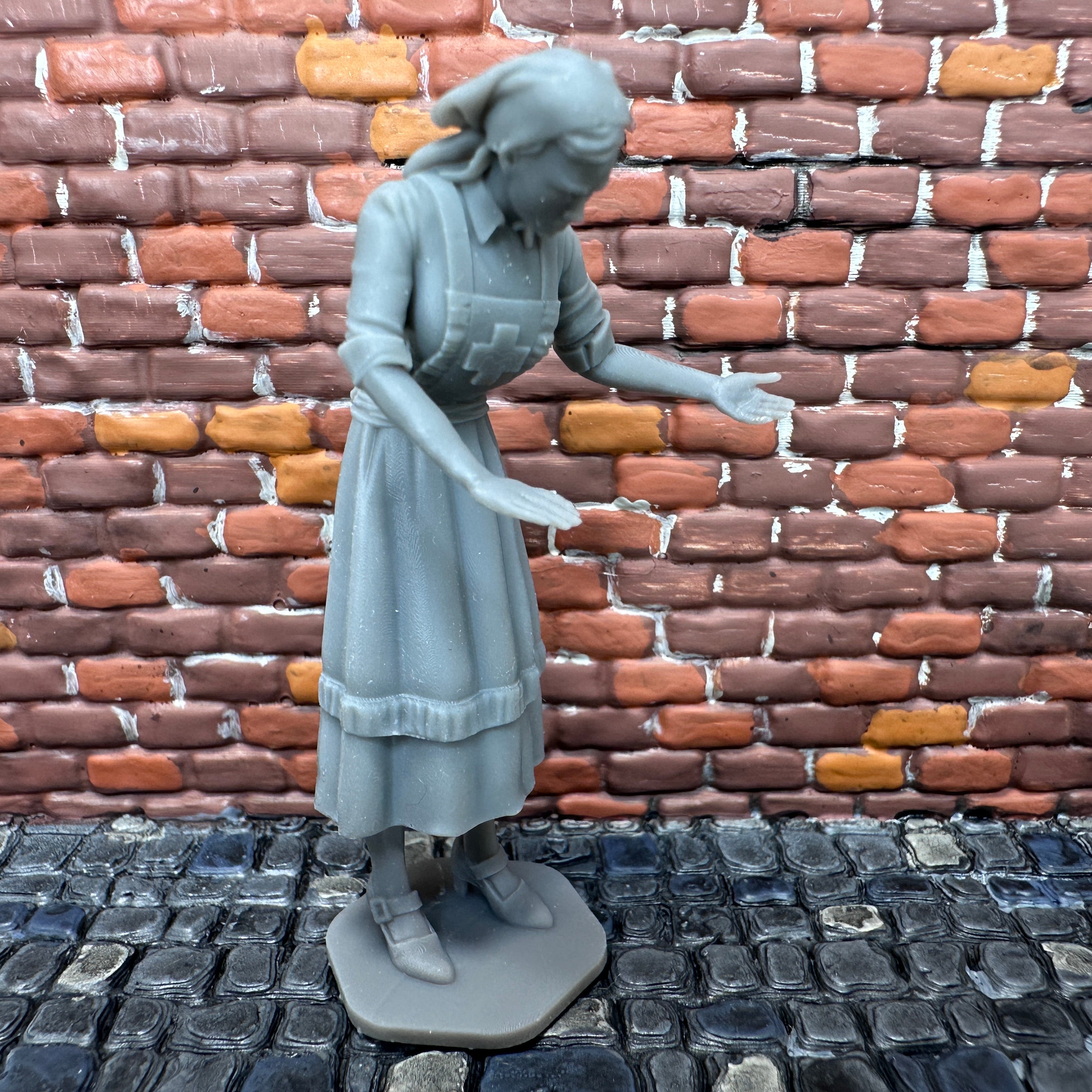 WW2 Allies Nurse Helping Wounded