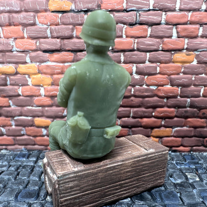 WW2 American MP Military Police Sitting