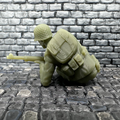 WW2 American Taking Cover