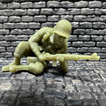 WW2 American Taking Cover