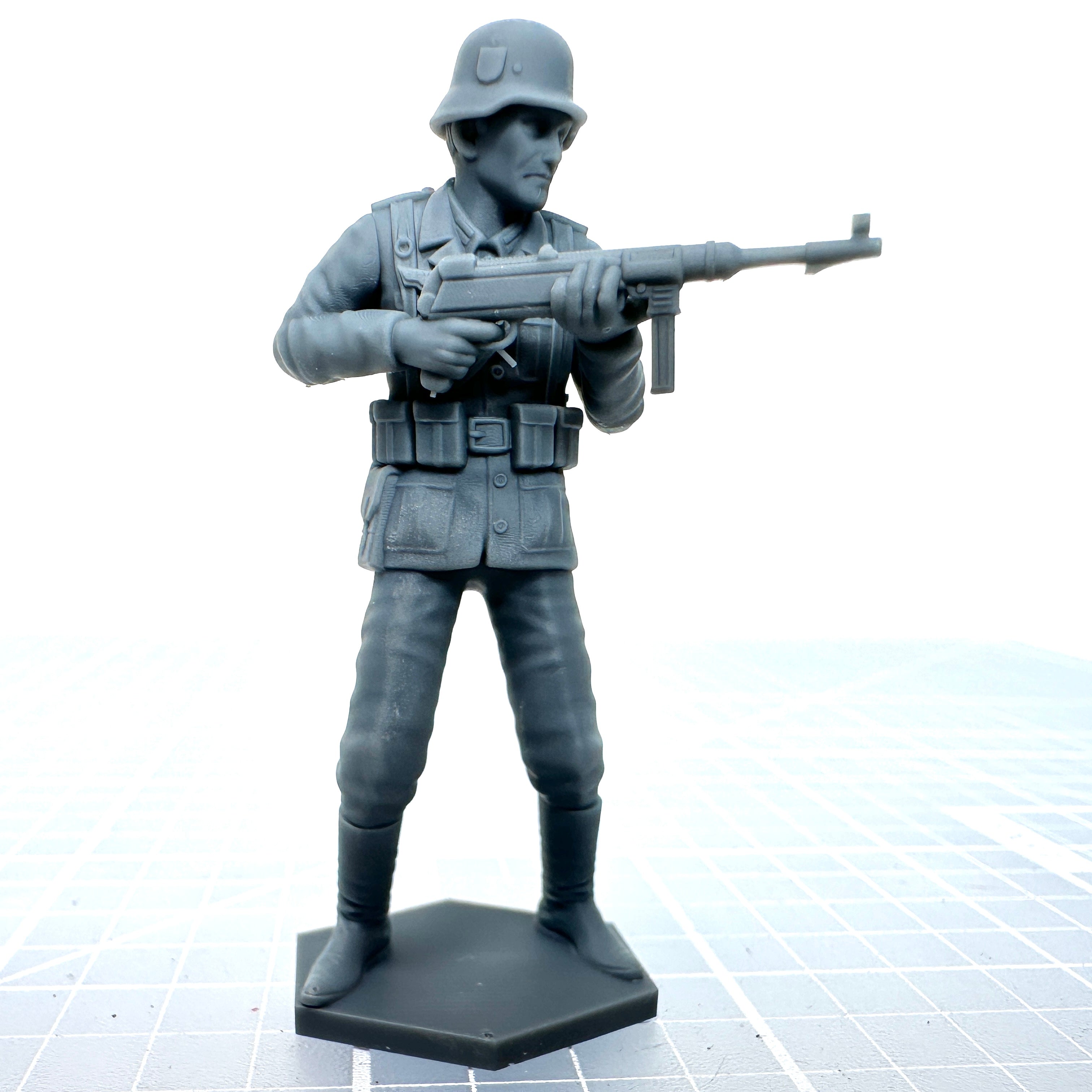 Germans Soldier Shooting Machine Gun