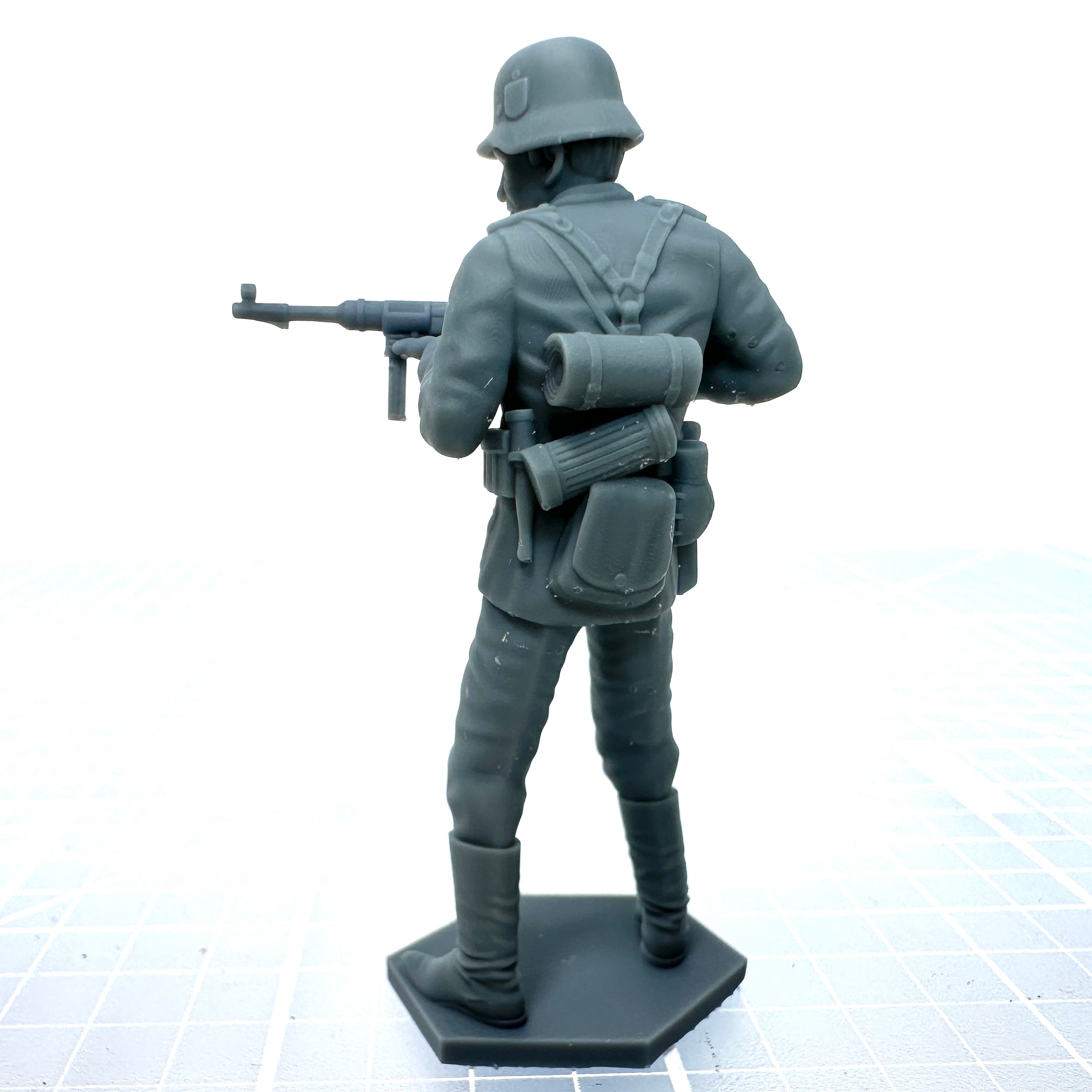 Germans Soldier Shooting Machine Gun