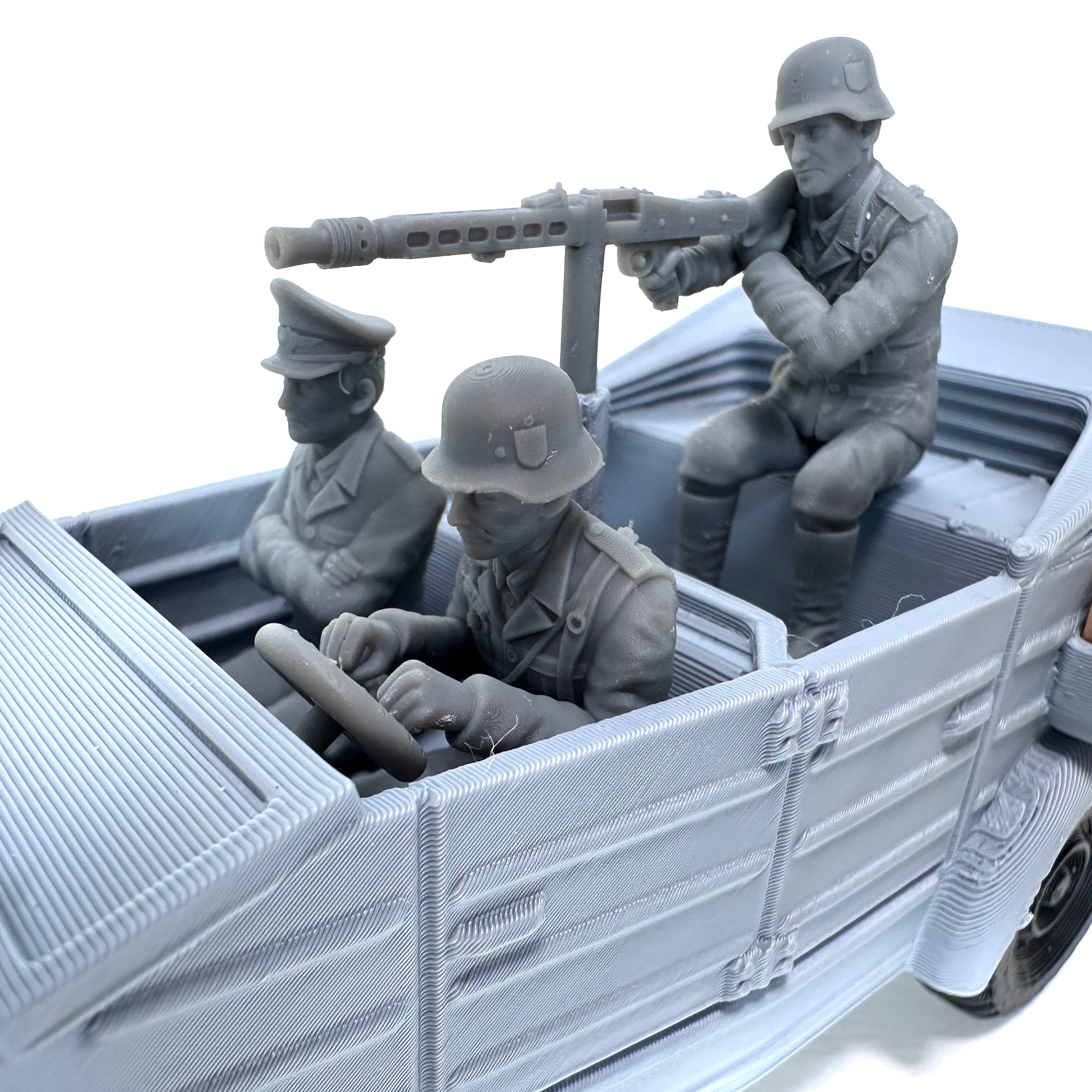 WW2 Rolling Kubelwagen 3D Printed 1/32 Scale War Vehicle