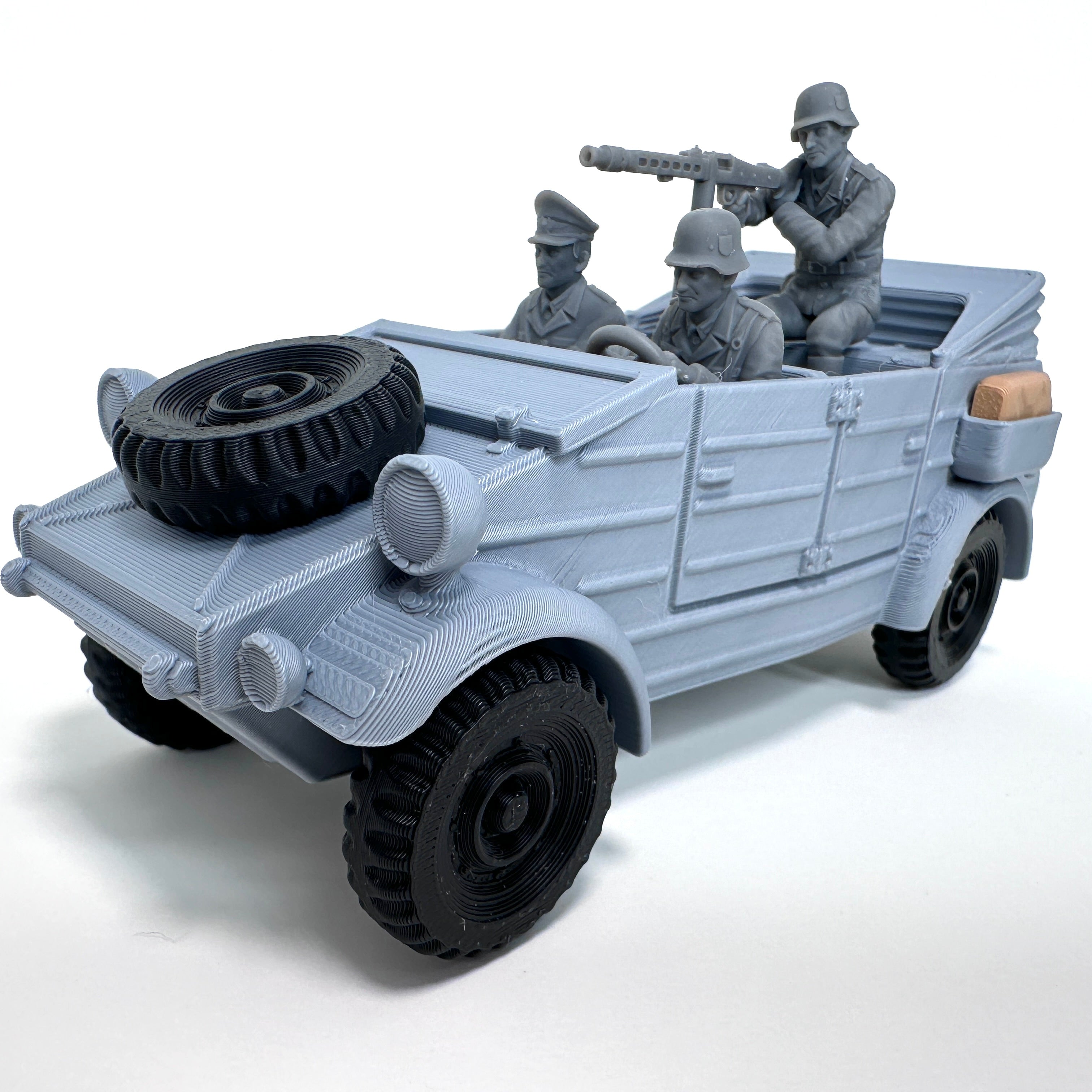 WW2 Rolling Kubelwagen 3D Printed 1/32 Scale War Vehicle