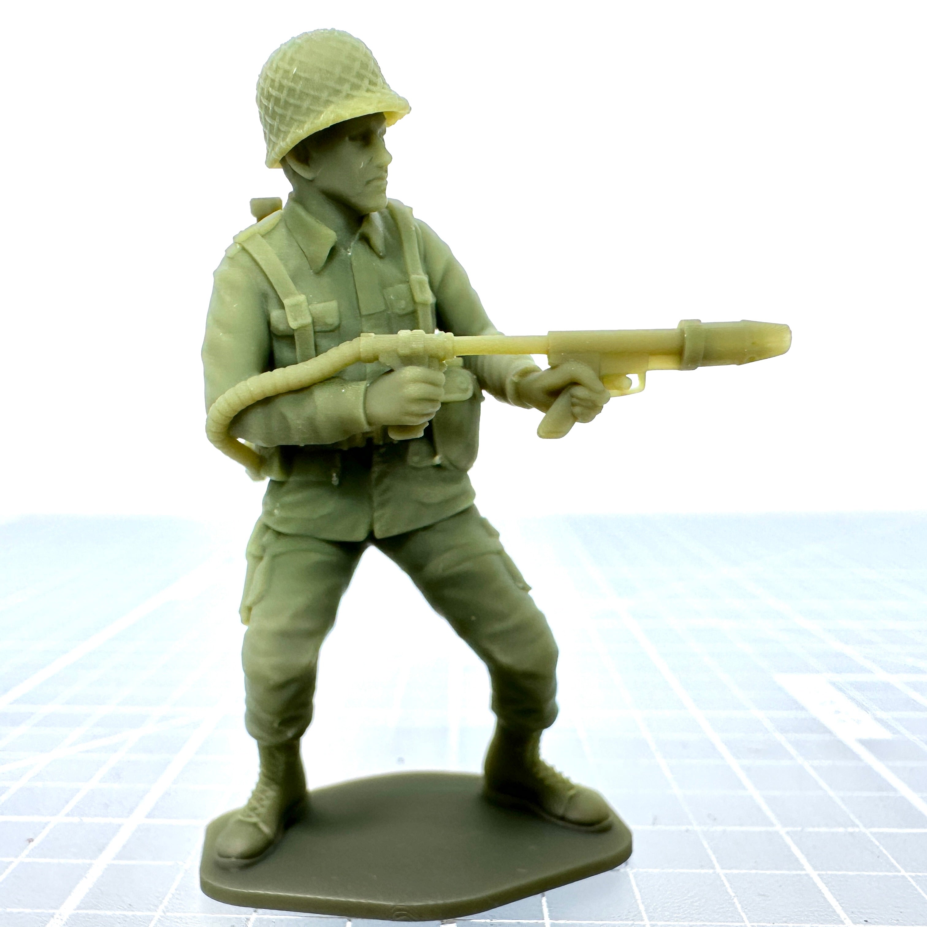 American Soldier with Flame Thrower