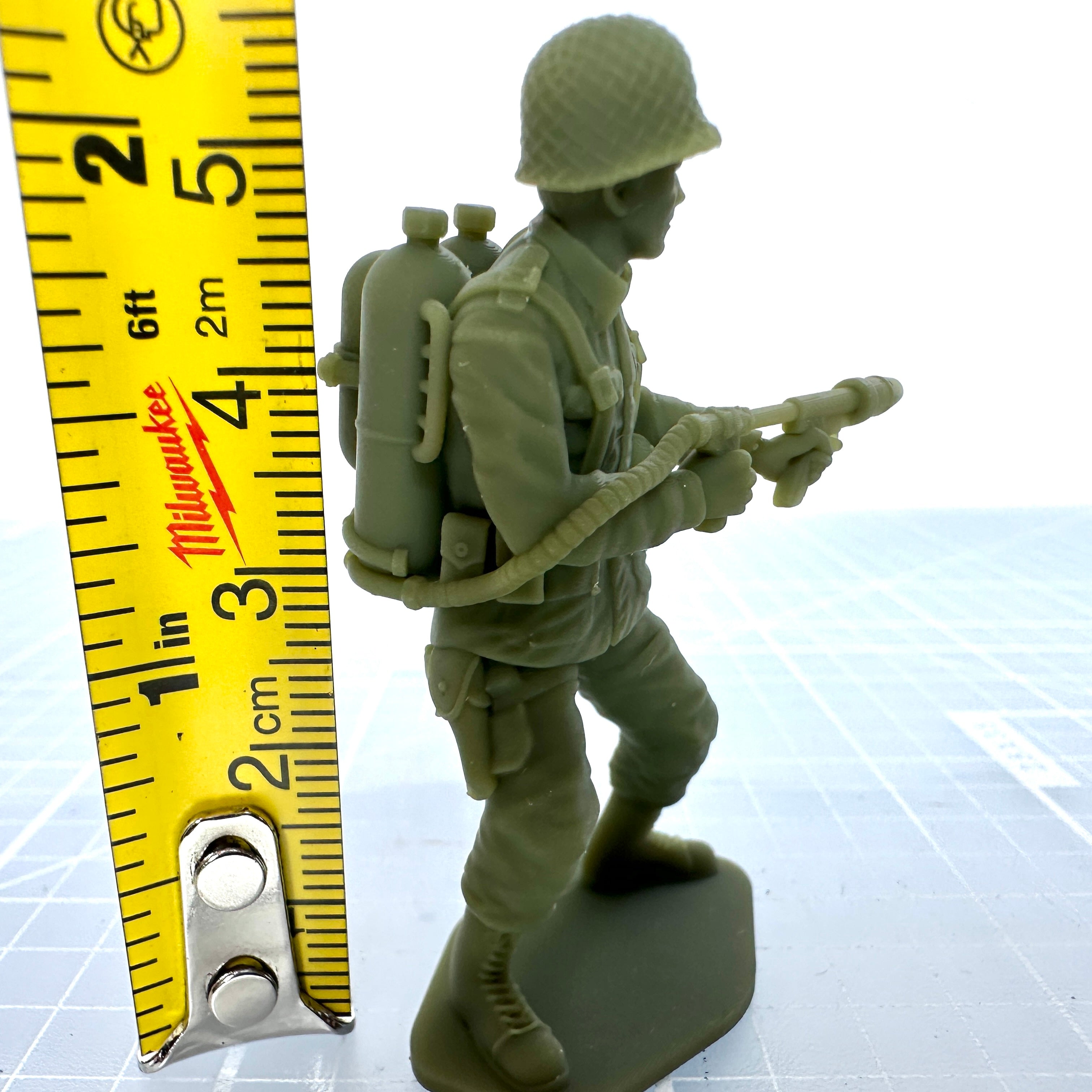 American Soldier with Flame Thrower
