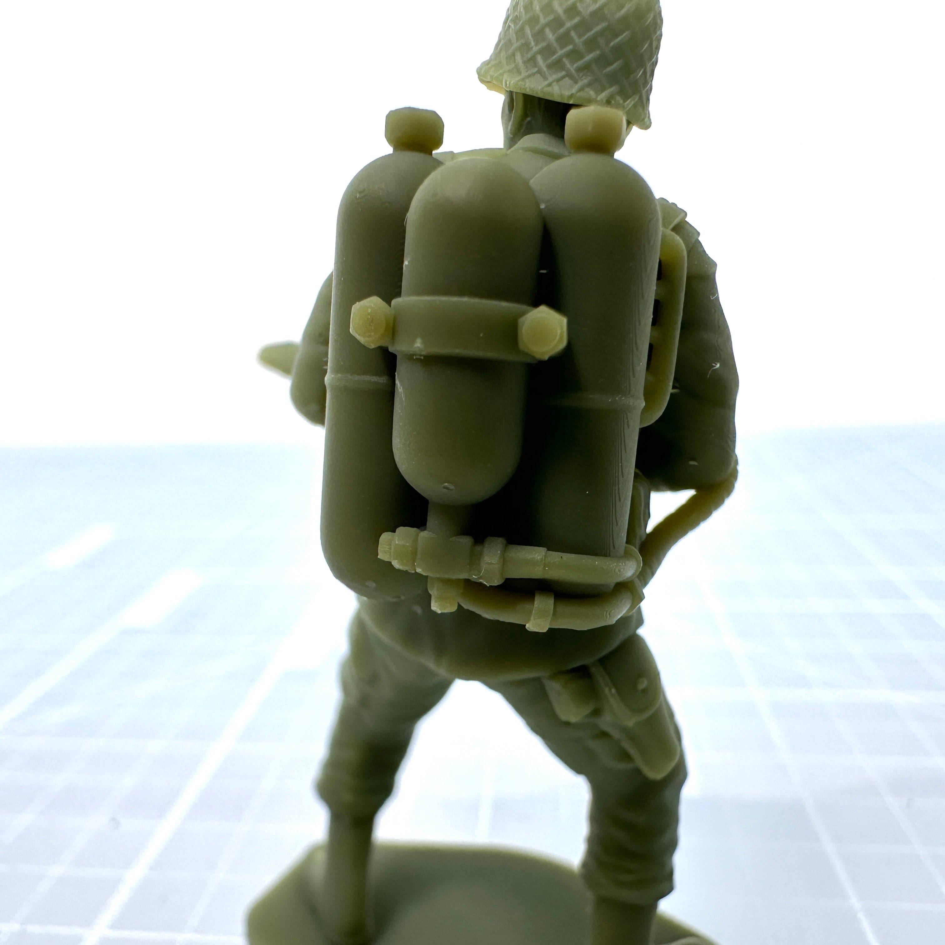American Soldier with Flame Thrower